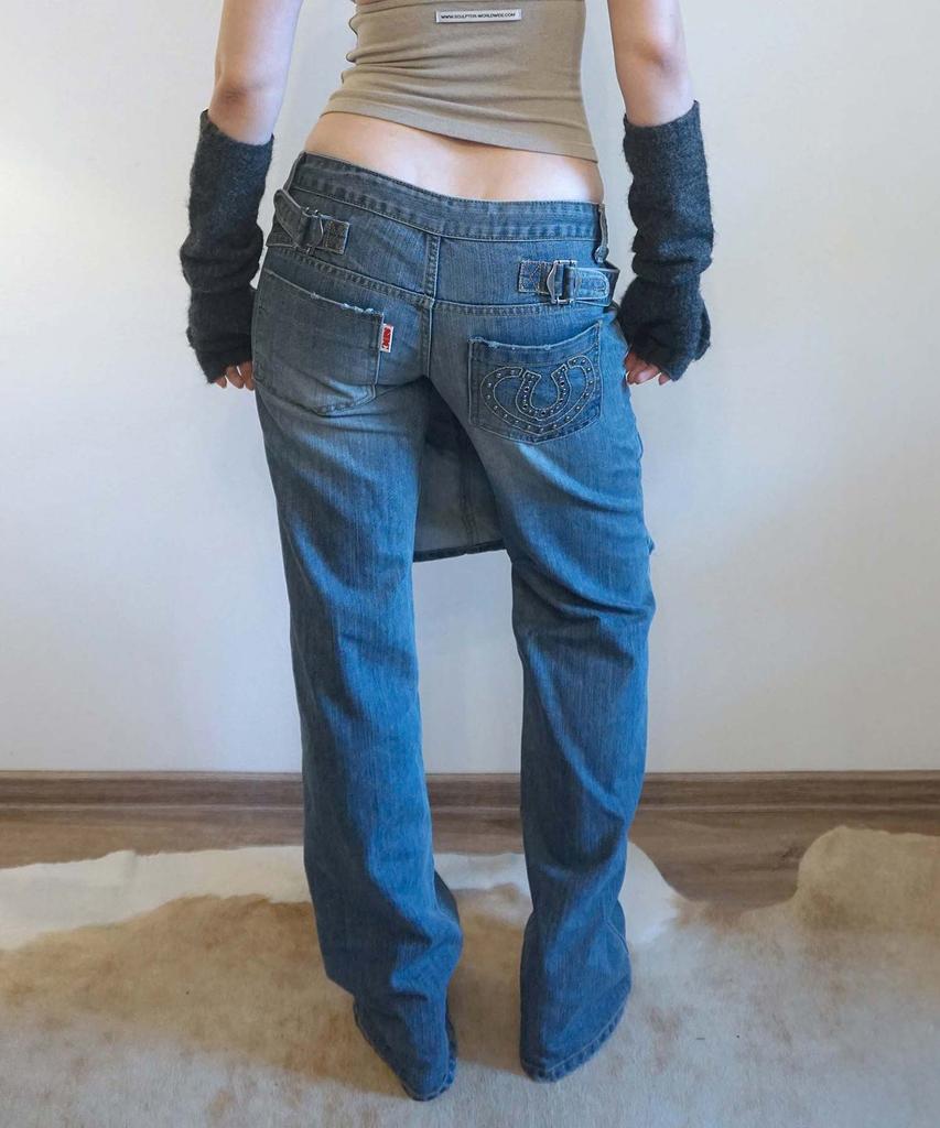 SCULPTOR Apron Layered Denim Mid Blue
