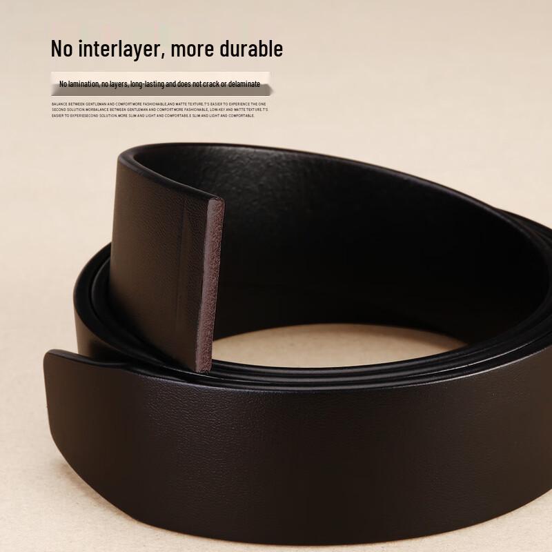 Nu Dang Jia Men's First-Layer Cowhide Automatic Buckle Belt