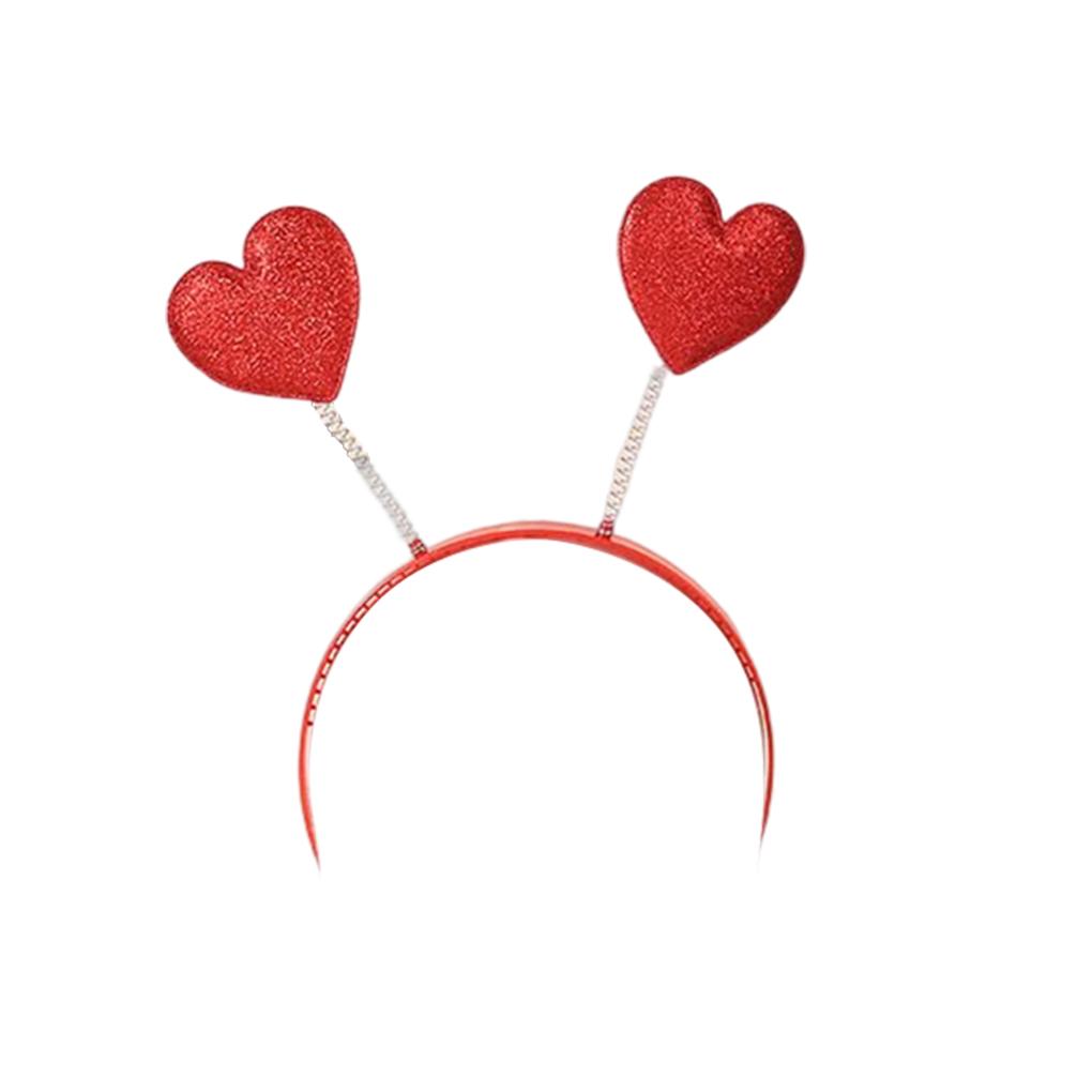 

Повязки на голову в форме сердца, стильные, с блестками, на пружине, противоскользящие, аксессуары для укладки волос, повязки на голову, рождественские подарки, украшения, свадебные