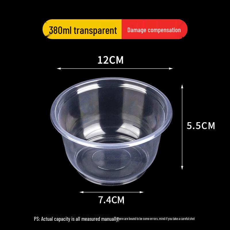 ZISIZ Disposable Plastic Bowls