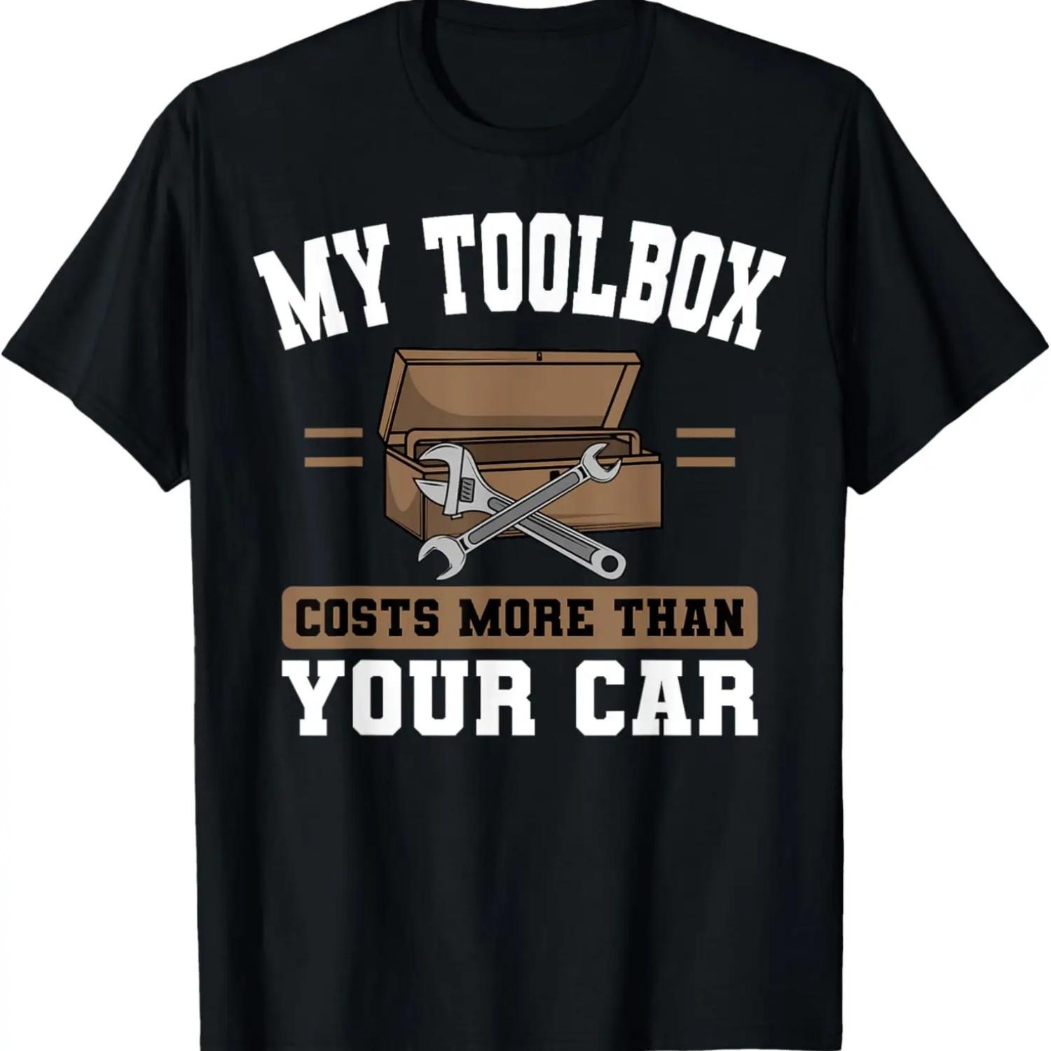 Ящик для инструментов автомеханика Футболка для автомеханика S