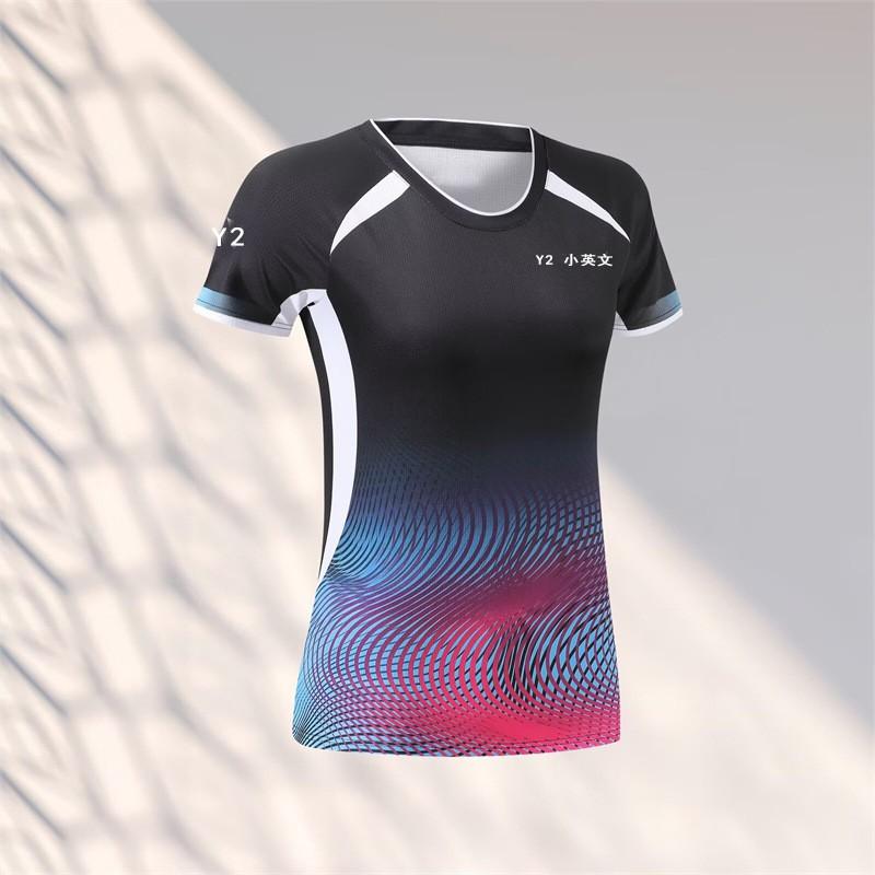 Unisex Badminton Shirt Men Women Kids Quick Dry Training Competition Top Breathable Sportswear
