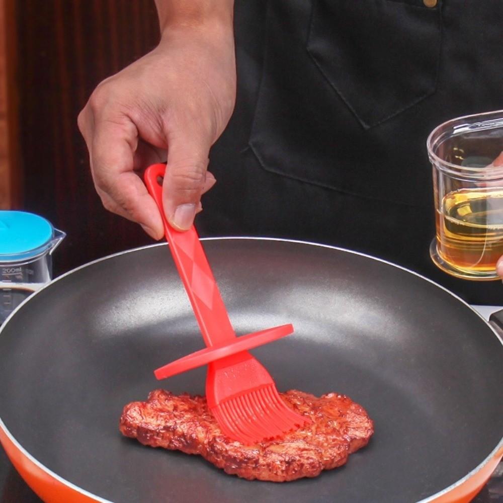 Non-Slip Handle Sauce Application Brush Heat Resistant Oil Brush  Pancake Making