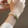 Natural Hetian Jade Bracelet In Clear Water Color and Lake Green, Women's Summer High-Quality Versatile Gift for Best Friends Bracelet