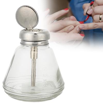 150ml Nail Art Pump Spender Transparent Flüssigkeitsbehälter Pressflasche Zubehör Pumpflasche