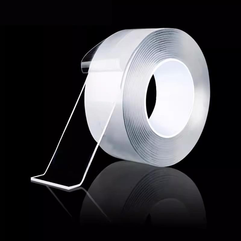 High Viscosity Transparent Waterproof Nano Acrylic Double-Sided Tape 0.7MM thick; 1CM wide x 1M long