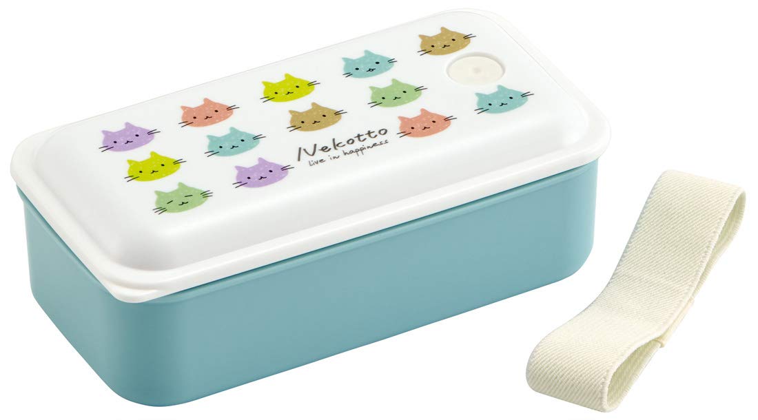 

Skater Bento Box Silver Ion Antibacterial Fluffy Packing Integrated Type 1 Tier 530ml Cat Colorful PAL5AG Ag+