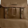 COACH Sprint 29 Logo Embossed Smooth Grained Leather Backpack Large Unisex Couple Brown Green