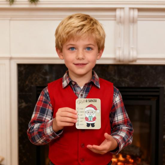 Holiday Roll A Reindeer Dice Game Family Entertainment Santa Claus/Reindeer Dice Rolling Game Christmas Party Puzzles Games