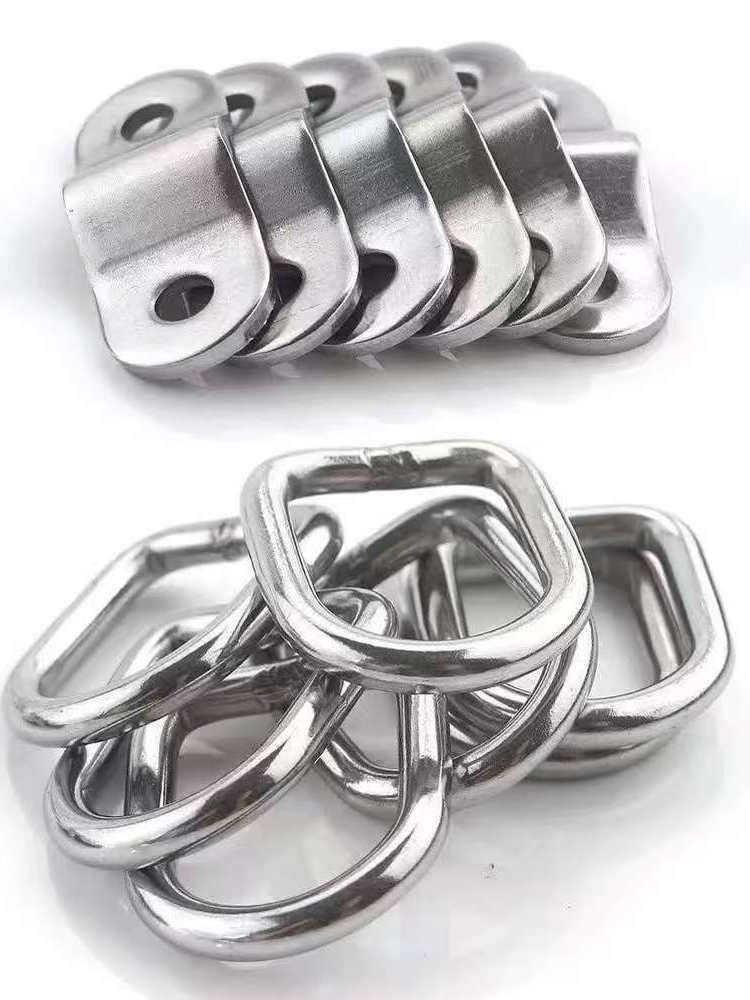D-type pull ring hooks secure pull rings on containers, vans, trucks, and other cargo vehicles.