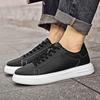 Fashion New Classic Solid-Color Men's Casual Sports Shoe Breathable Round Toe Lace-Up Walking Shoe Comfortable And Anti -Slip Flat Shoes