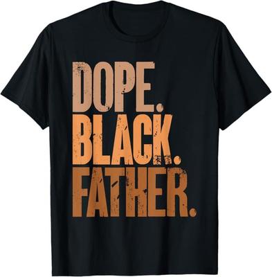 Black Dad Dope Black Father Fathers Day T-Shirt