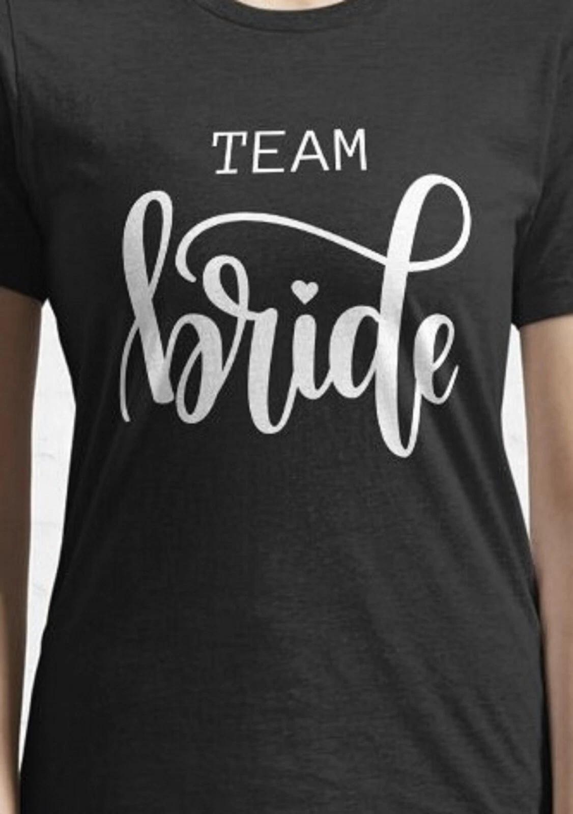 Team Bride T shirt Tee Wedding party Groom Bride M