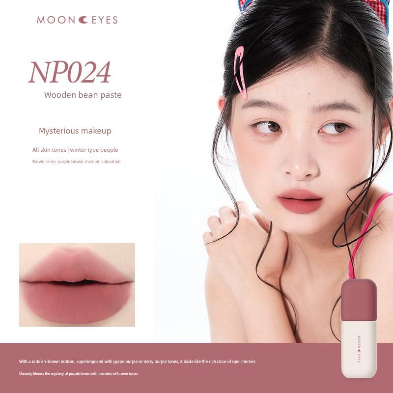 [New Product] Mooneyes Color Diary Lip Mud Matte Lip Glaze Lipstick Velvet Matte Whitening Non-Stick Cup