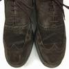 SAXONE Size 8 (26.5cm) British Vintage Crepe Sole Wingtip Dark Brown Men's(USED)