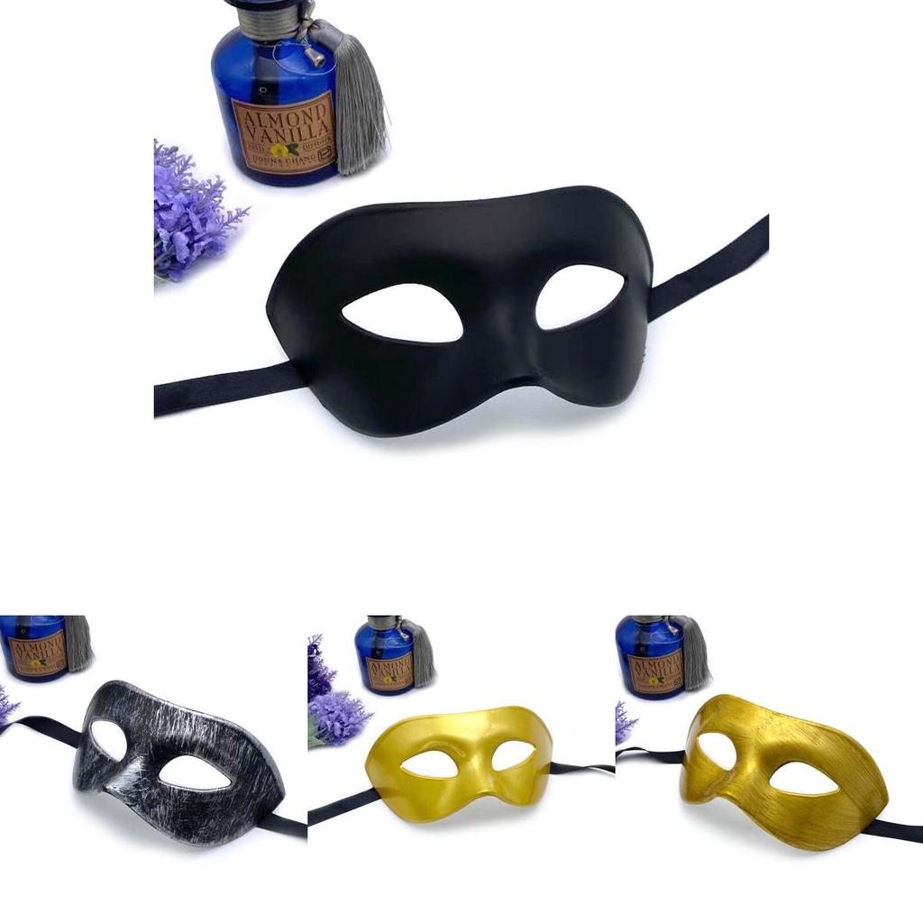 Christmas Celebration Mask With Halfface Design For Men Vintage Style Plastic Prop