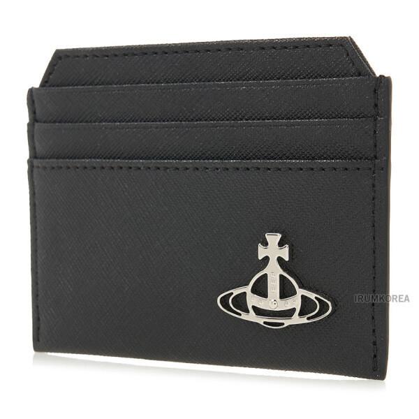 Vivienne Westwood Unisex Saffiano Card Wallet 5403000bu S0021 N401