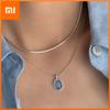 S925 Sterling Silver Necklaces For Women Simple Chain Fashion Minimalist Pendant Necklaces Blue Stone Necklace Birthday Gift
