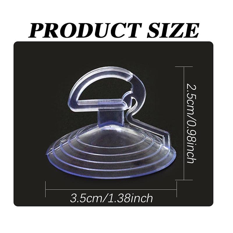 16PCS Car Glass Windshield Sunshade Suction Cups Universal PVC Window Suction Cups for Car Shades Windows Kitchen Bathroom 35mm