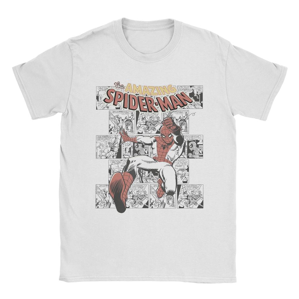 Genuine 2026 New Fantasy Spider-Man Comic Poster T-Shirt Gildan Print Men's Comfortable Cotton T-Shirt Relaxed Large Size