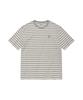 WACKY WILLY Basic Striped Short Sleeve T-Shirt Gray