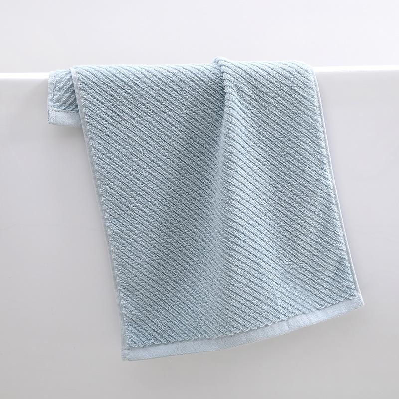 

Полотенце из чистого хлопка, простое однотонное полотенце для купания и лица, утолщенное, для взрослых, независимая упаковка, подарочное полотенце с вышивкой 33*70±2cm