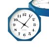 Muku Clock 12 Octagonal Blue Wall Clock Sweep Movement km-97BLRC8 30.0cm (Radio-controlled Clock)