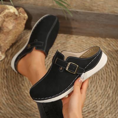 Large Size 42 Baotou Half Slippers for Women Spring Summer Shoes New Fashion Casual Solid Lightweight Outside Wear Slipper