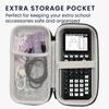 kwmobile Texas Instruments TI-84 Plus CE Compatible Calculator Case - Storage and Carrying Case for Graphing Calculators, Nylon EVA - Black