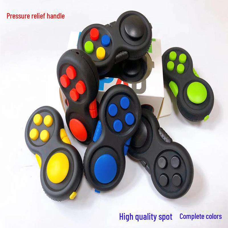 Fidget Game Toy: Magic Cube with Silicone Buttons for Stress Relief