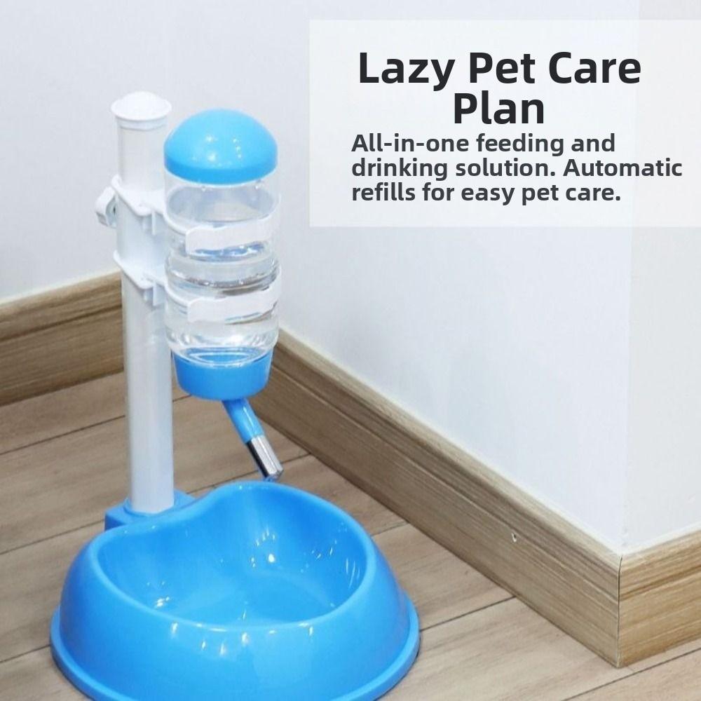 Hanging Kettle Automatic Pet Drinker Liftable Pet Drinking Bottle with Stand  Cat Dog Use