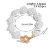 Fashion Irregular Special-shaped Pearl Necklace, Light Luxury Metal Collarbone Chain Set