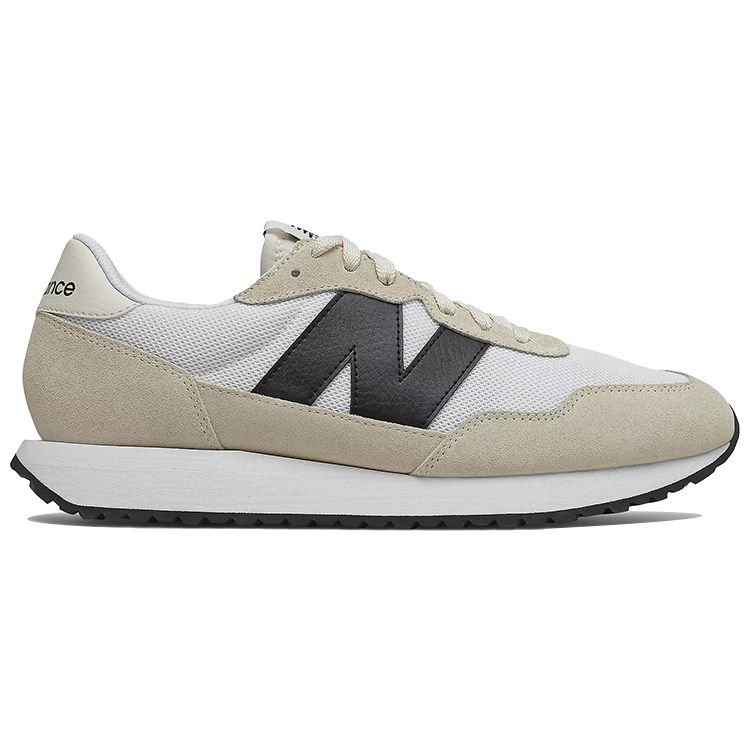 New Balance 237 Beige Black MS237CB Unisex Retro Running Lifestyle Sneakers