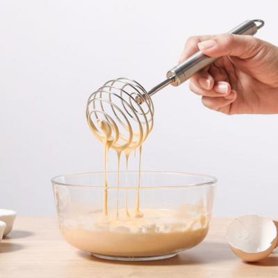 Edelstahl Federkugel Schneebesen Handheld Keine Verformung Eierschläger Korrosionsbeständig Rostfrei Sahne Mixer Sahne