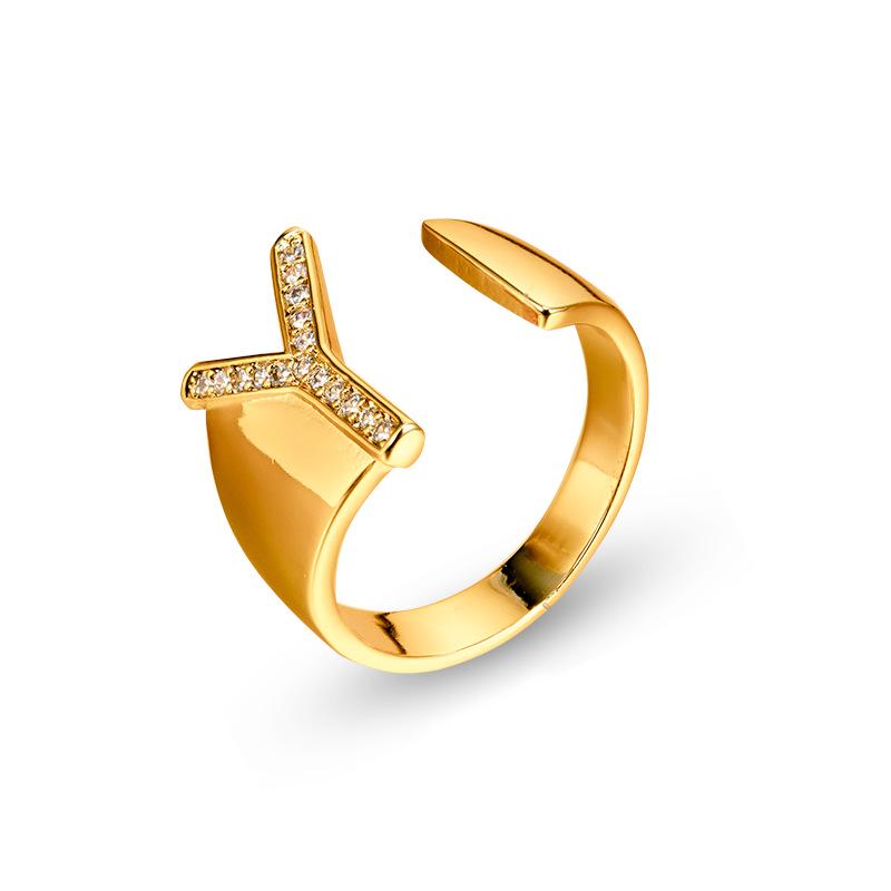 26 English Alphabet Adjustable Women's Fashion Rings