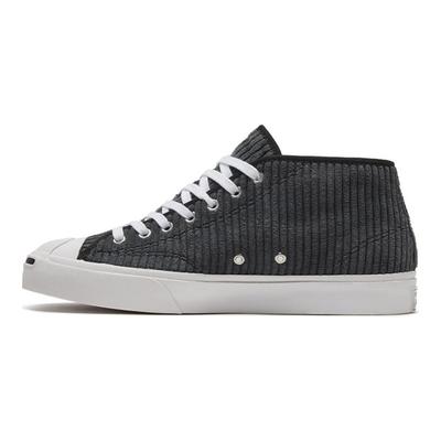 Jack Purcell Comfortable Lace-up Mid-top Canvas Shoes Unisex Black