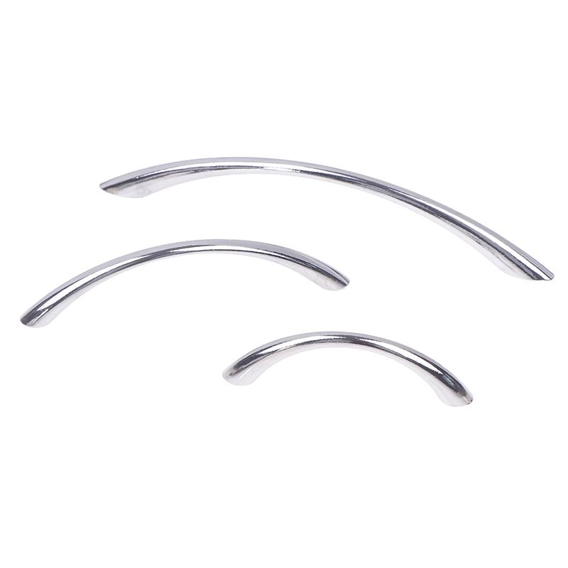 Zinc Alloy Solid Cupboard Door Handle Simple Curved Drawer Pull Multifunctional Wardrobe Shoe Cabinet Knob Furniture Hardware