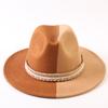 Popular European and American Classic Double-color Wide-brimmed Top Hat Men's and Women's Fashion OL Style Cowboy Hat Jazz Hat