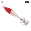 2pcs 2022 Luminous Jigs Lead Sinker weave Squid Hook Wood Shrimp Lures Fishing Tackle Octopus Bait