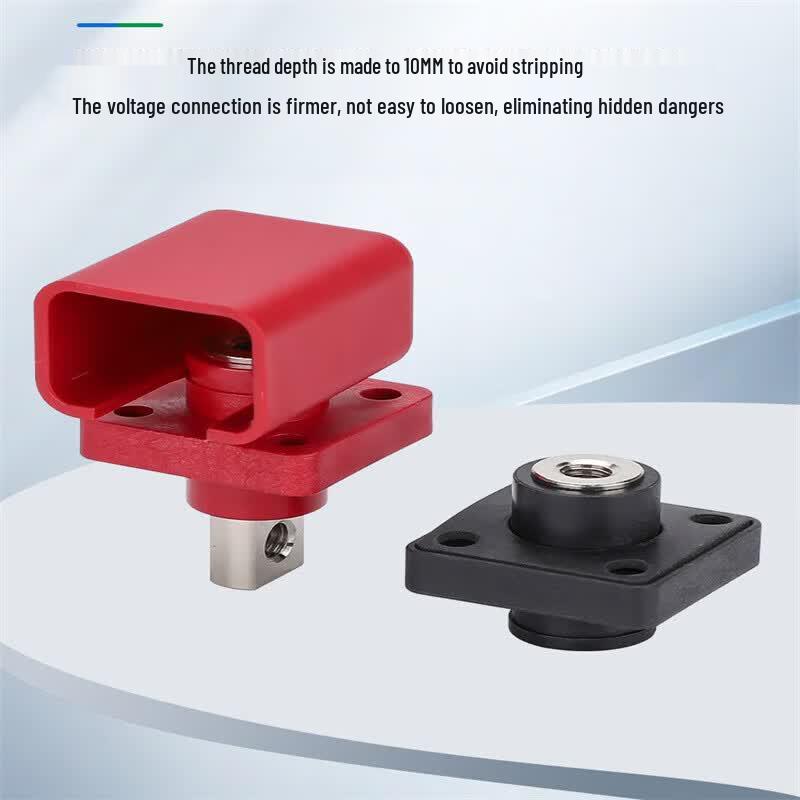 Square 120A Bulkhead Terminal Post Connector for Lithium Batteries (2-Pack)