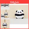 Charming Panda Plush Keychain Cute Short Plush Panda Doll Adorable Bag Accessory