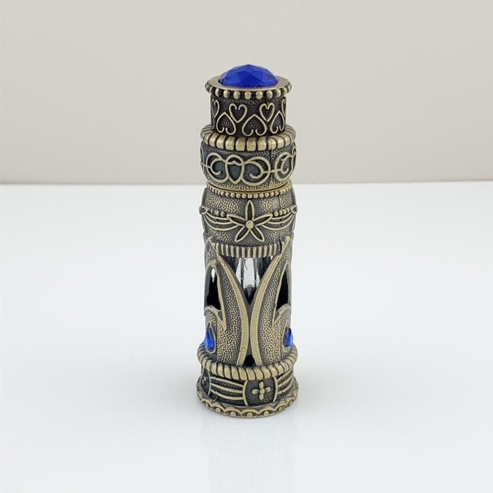 Cylindrical Refillable Bottle Metal Luxury Essential Oil Dropper Bottle  Cosmetics Storage 1