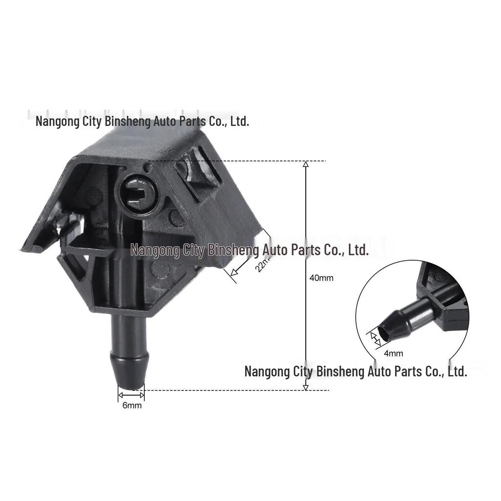 Windshield Washer Nozzle 28932-JD000 for 2008-2015 Nissan Qashqai, X-Trail, & Venucia Models