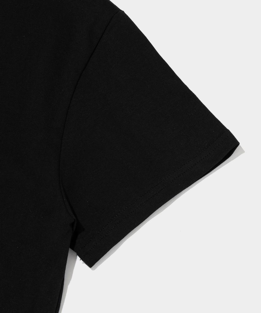 ROIDESROIS Silket Layered Short Sleeve T-Shirt (Black)