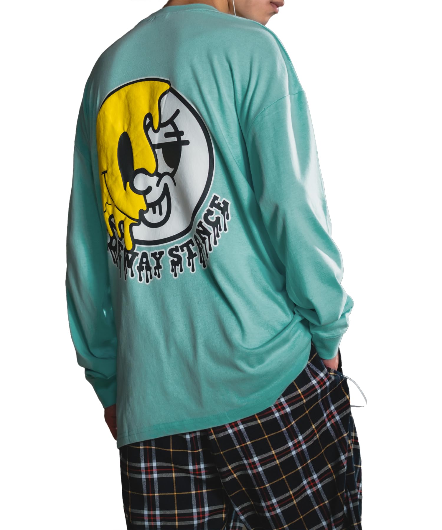 

IMPROMES SIDEWAYSTANCE Drip Smiley Long Sleeve T-Shirt, Men s, 70155, Blue