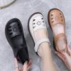 GKTINOO 2025 Summer Genuine Leather Hollow Shoes Woman Sandals Casual Mom Flat Soft Sole Comfortable Sneakers Non-slip