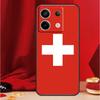 Switzerland Swiss Flag Case For Xiaomi Redmi Note 9 10 11 12 13 Pro Plus 9S 10S 11S 12S Redmi 12 10C 9C 13C Coque