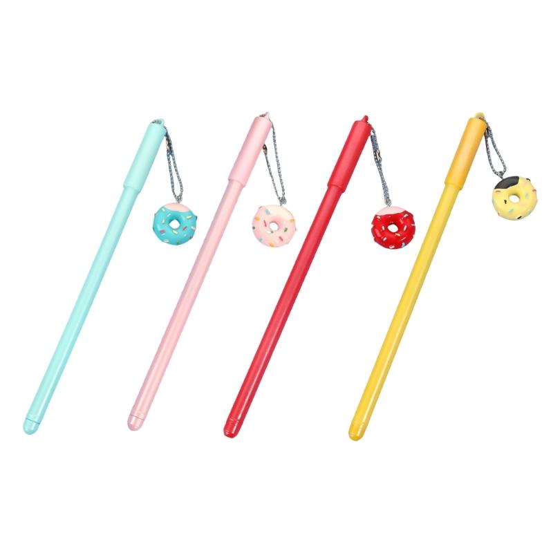 6Pcs Desserts Pendant Gel Pen 1.0MM Tip for Women Girl Student Writing Journaling Drawing Office School Writing Tool