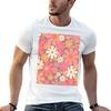 Retro Flowers s s Aesthetic Floral Pattern Pink Mauve and Blush TShirt Big Size Daily Wear TShirt