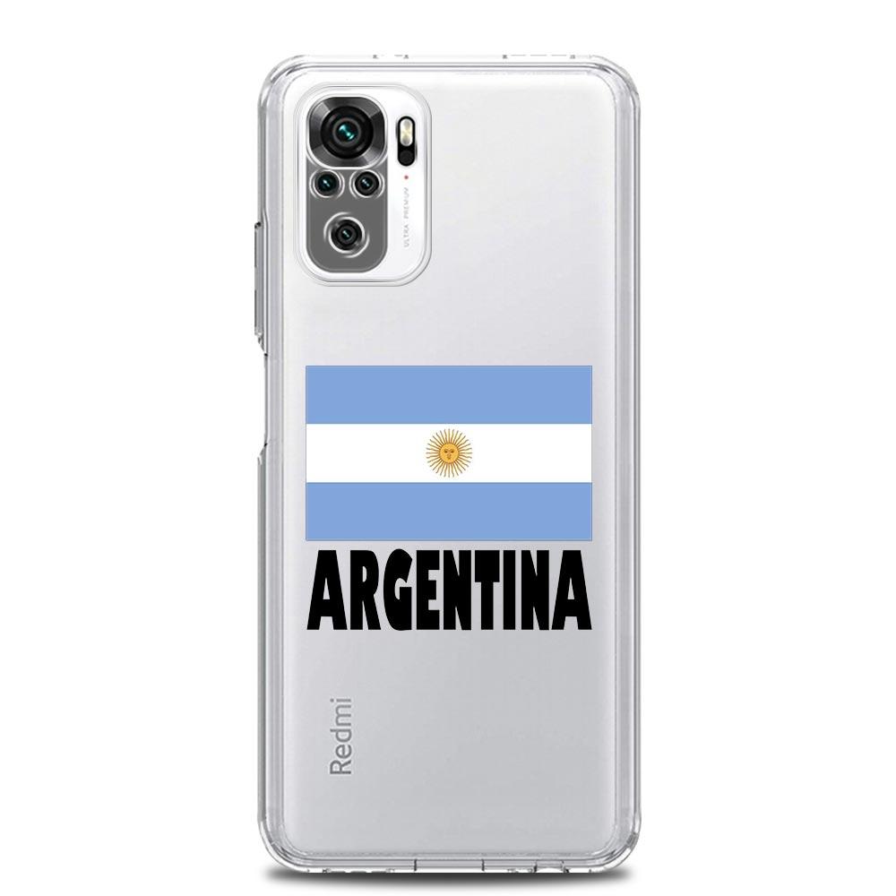 Argentina Soccer 10 Clothing Phone Case For Xiaomi Redmi Note 12 5G 9S 9 8 10 11 Pro Plus 4G 9T 8T 10C 9C 9A 7 Pro Clear Cover